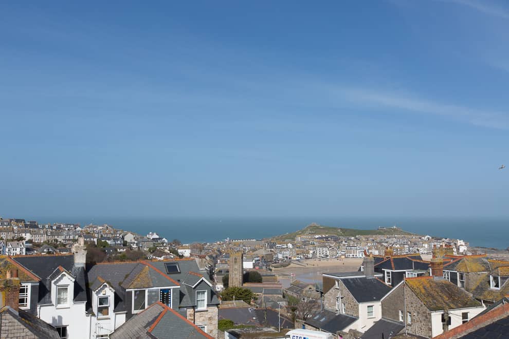 View of St Ives harbour from room 3